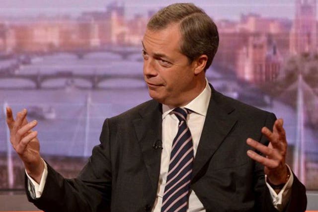 Nigel Farage on the Andrew Marr show