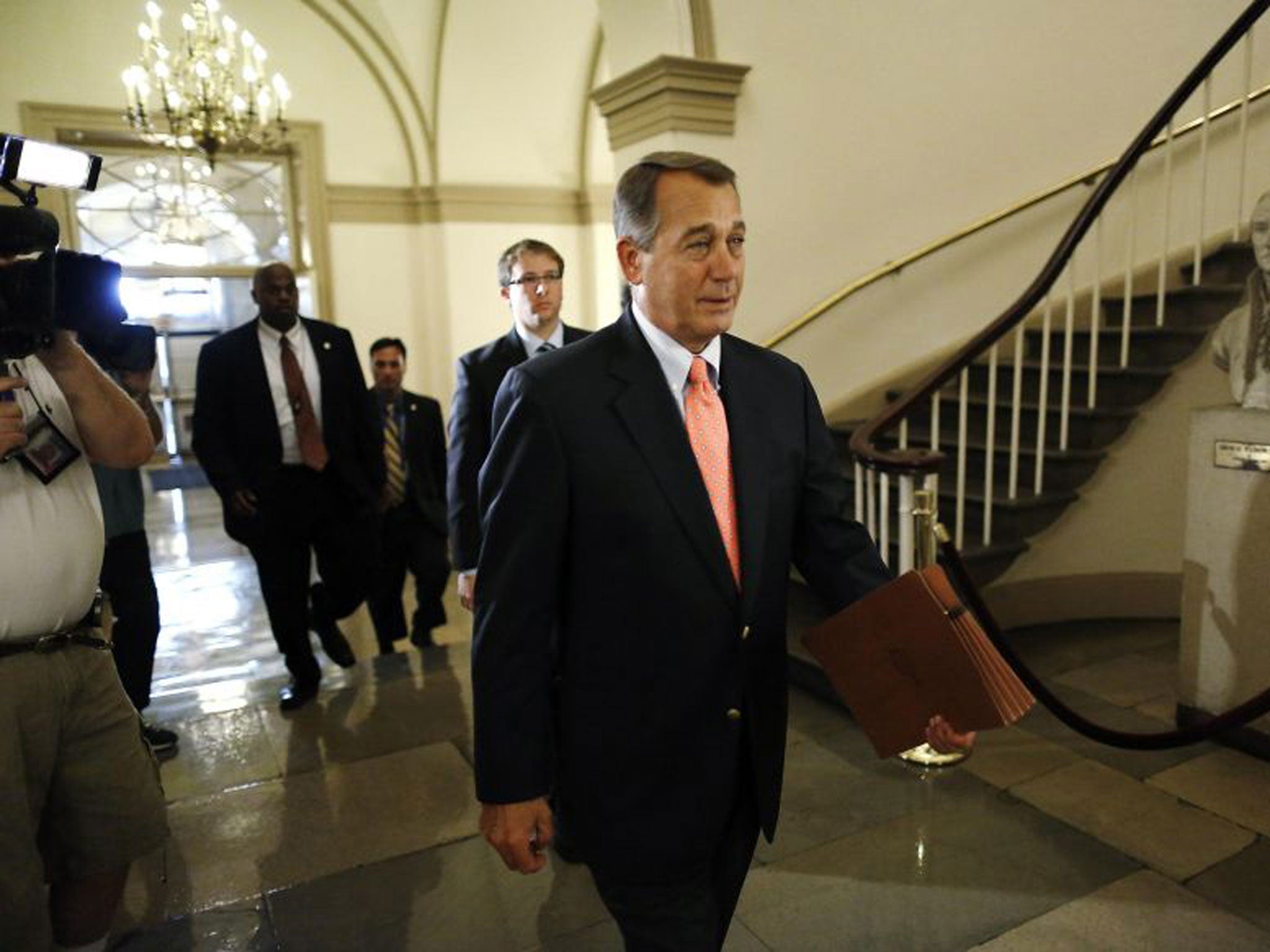 Republican house speaker, John Boehner, has sought put the blame on President Barack Obama