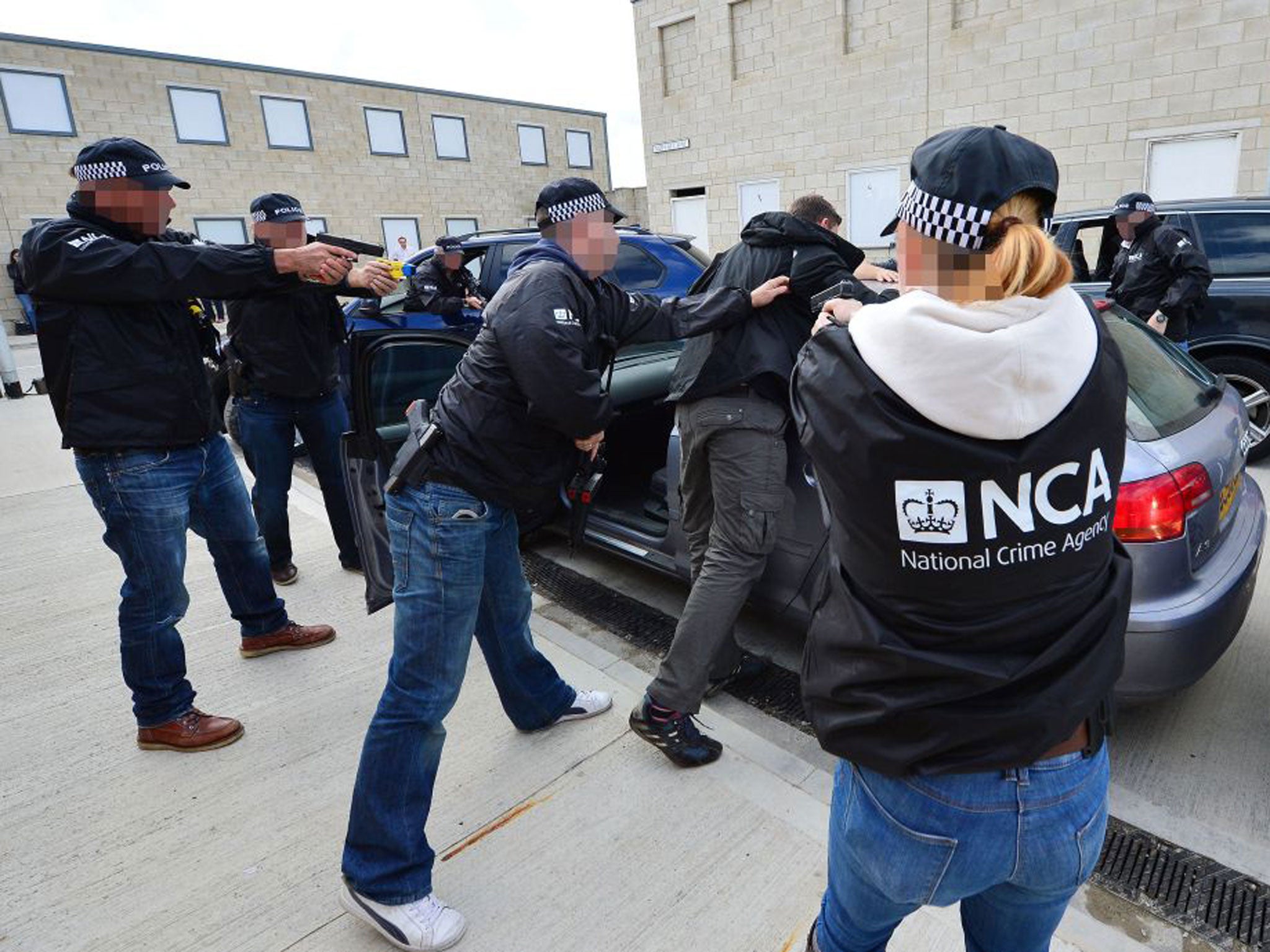 Officers of the new National Crime Agency participating in a training exercise