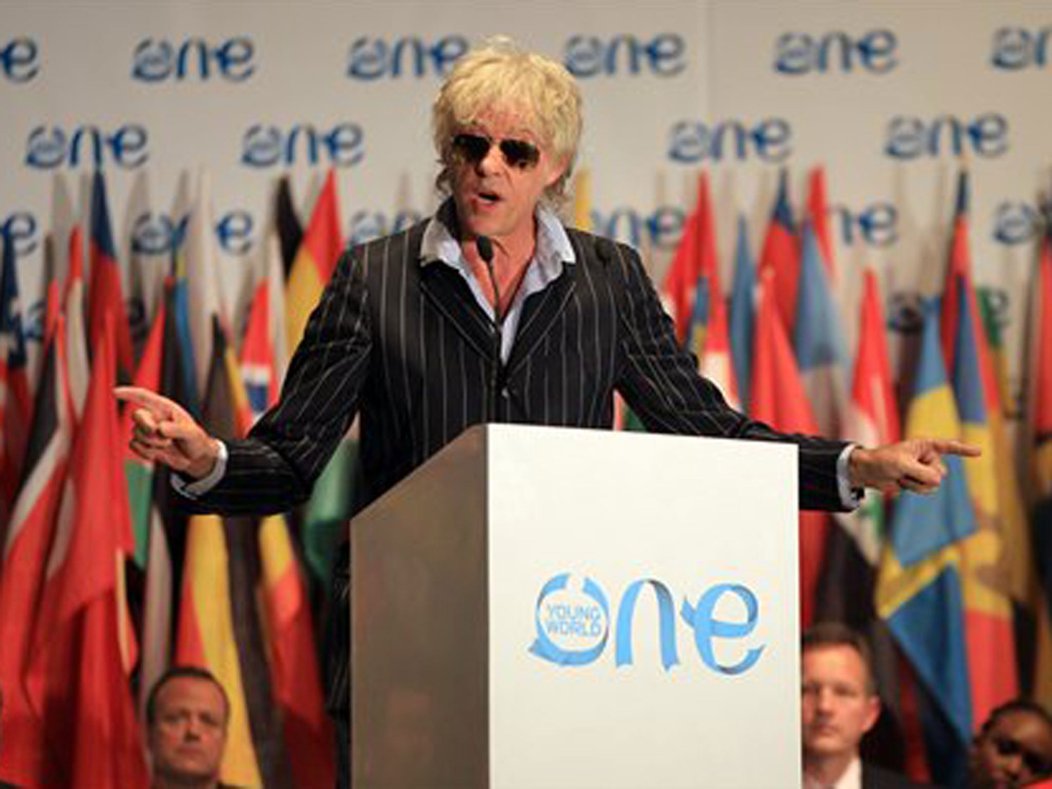 Bob Geldof at the One Young World summit