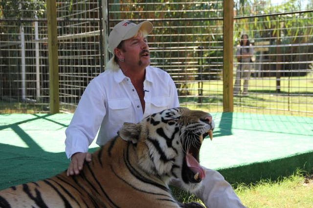 The owner of the GW Interactive Zoological Park in Oklahoma, Joe Schreibvogel (pictured) said his employee 'violated protocol' when she stuck her hand in a tiger enclosure and got attacked