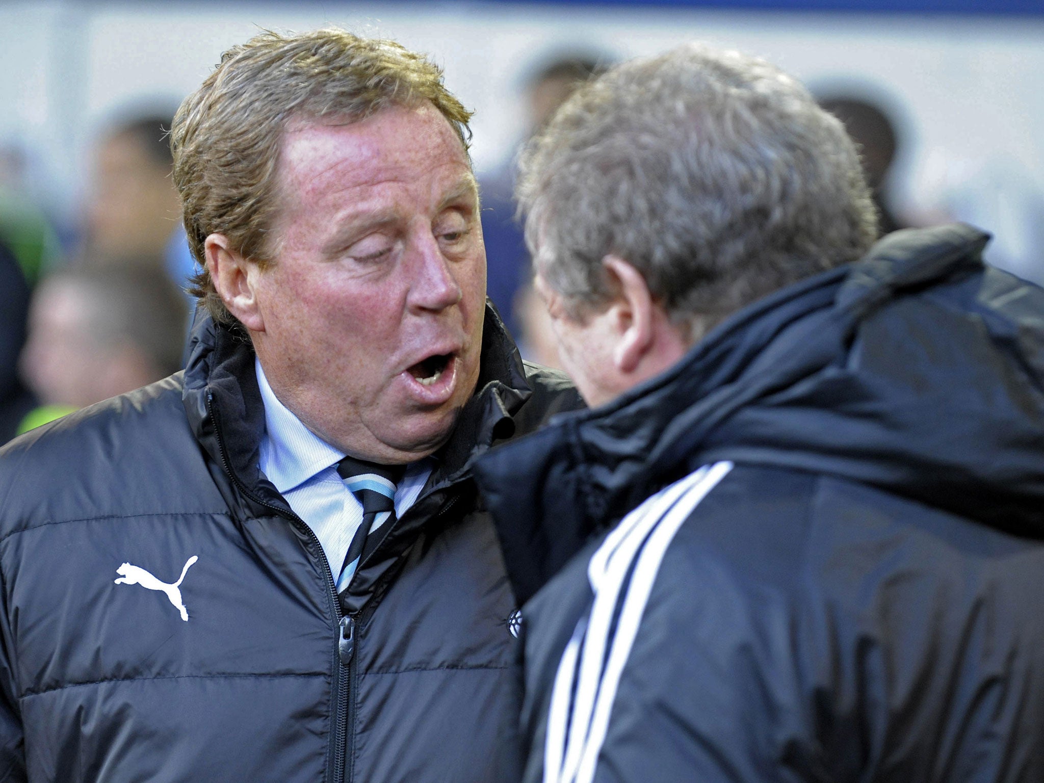 Harry Redknapp has said that Roy Hodgson's face was a better fit for the FA