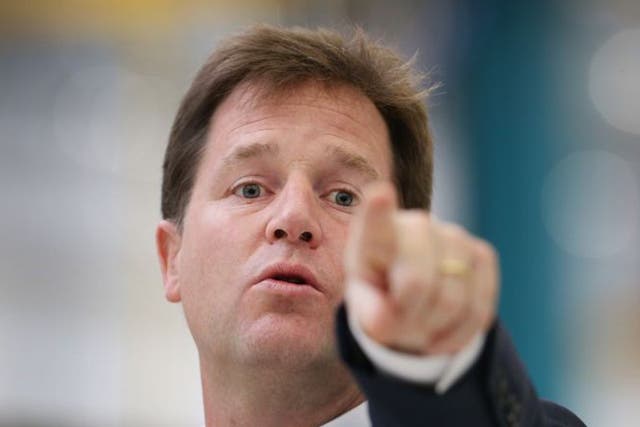 People need to decide which side they are on over links with Brussels ahead of next year's European elections, says Nick Clegg