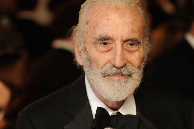 Christopher Lee will be honoured with a BFI fellowship