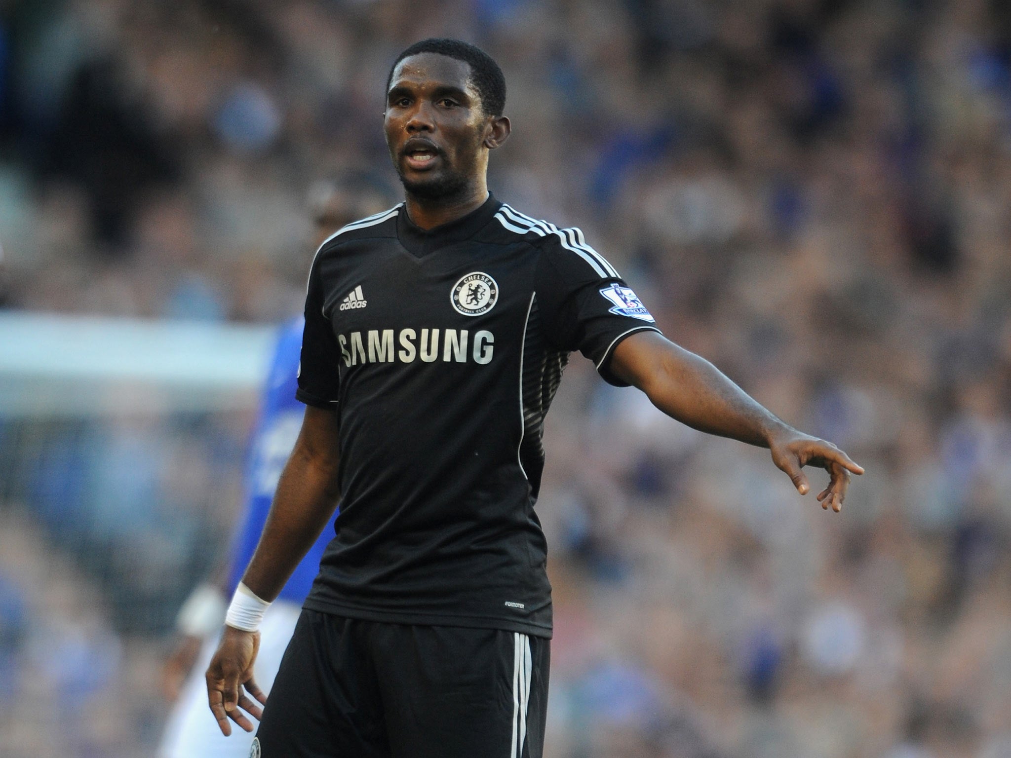 Samuel Eto'o in action for Chelsea