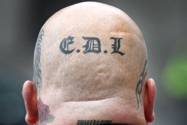 An English Defence League supporter 