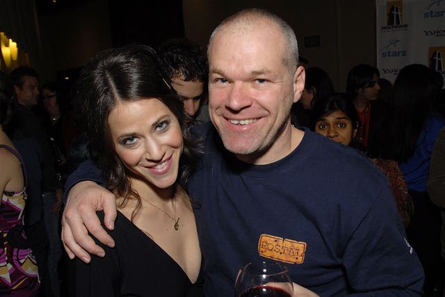Director Uwe Boll, pictured with actress Jackie Tohn 