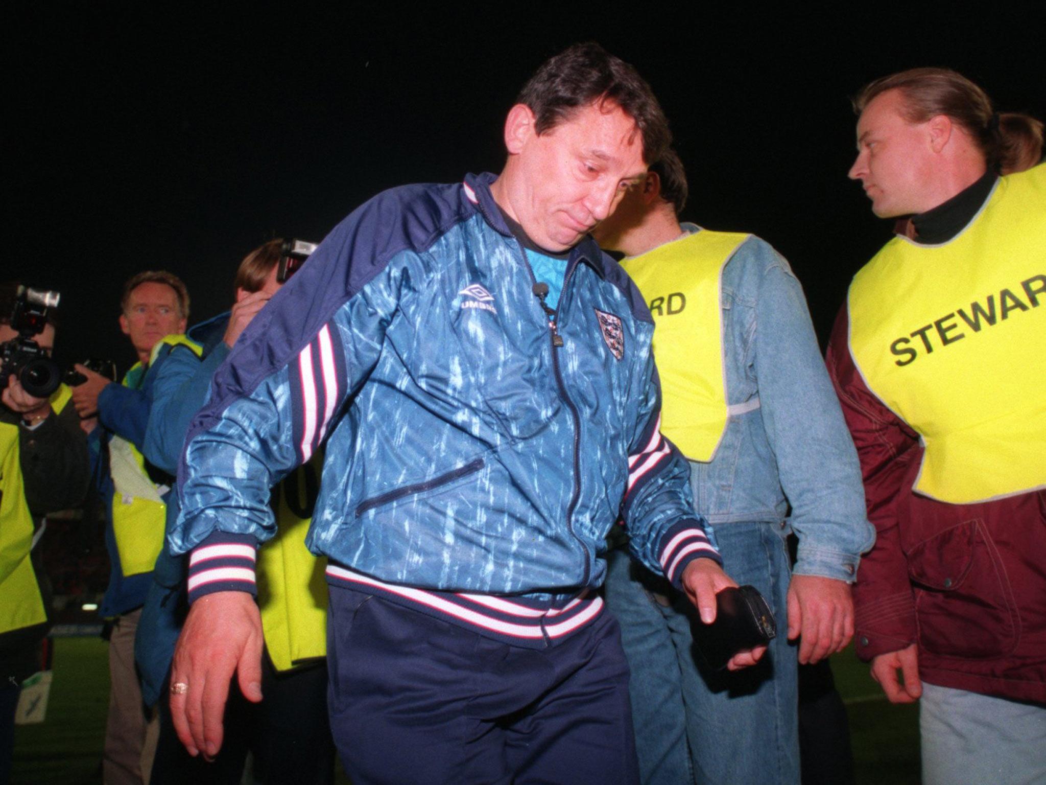 Graham Taylor pictured during his time as England manager