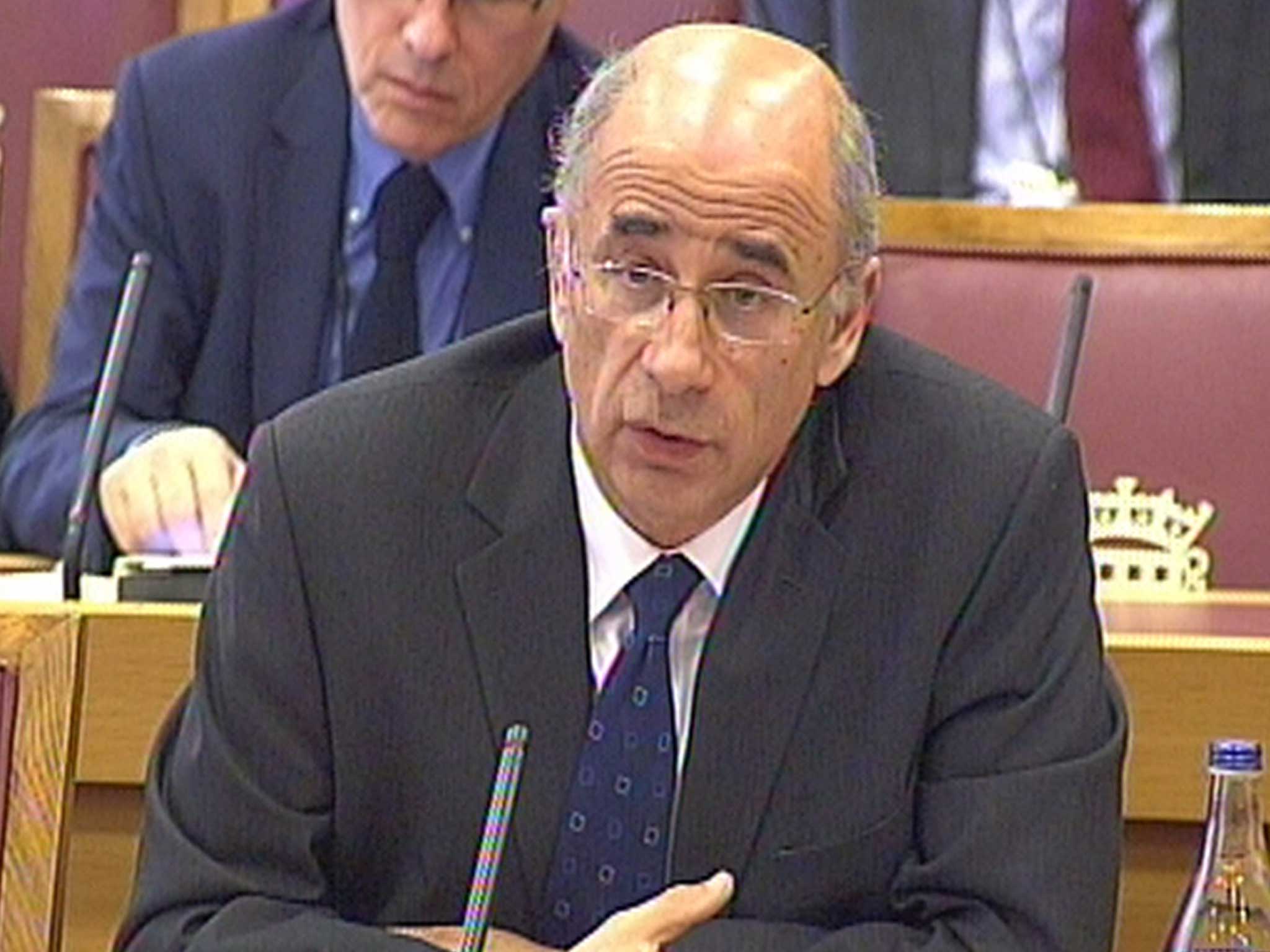 Sir Brian Leveson gives evidence to a Lords select committee