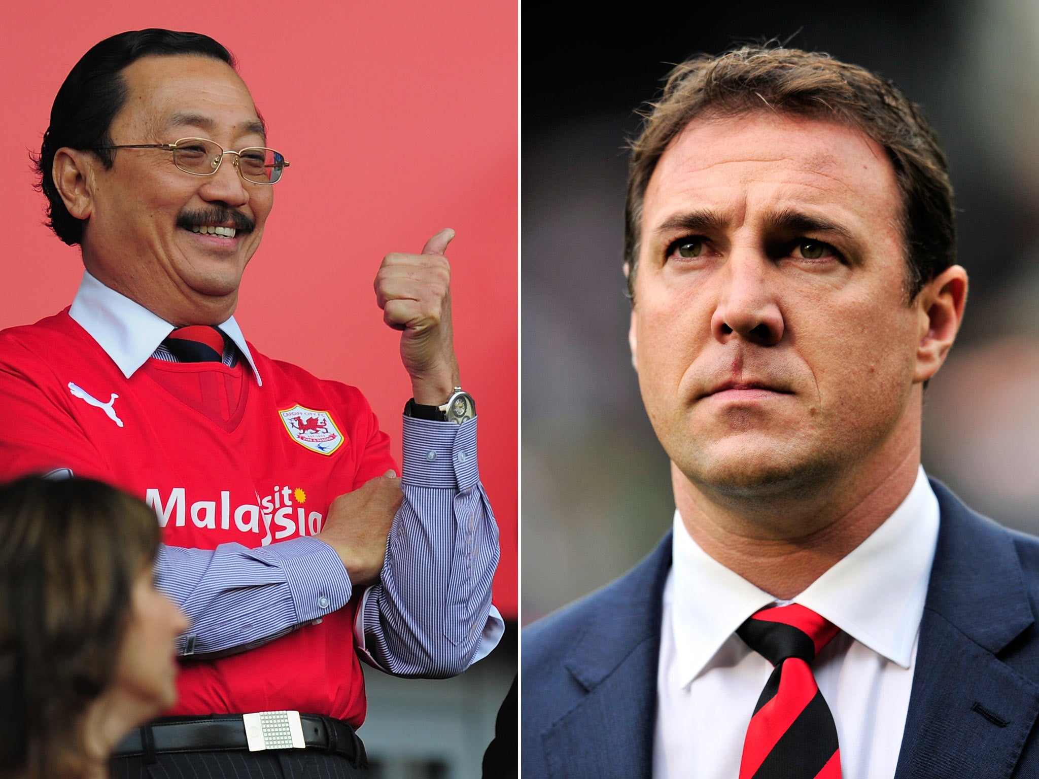 Vincent Tan and Malky Mackay