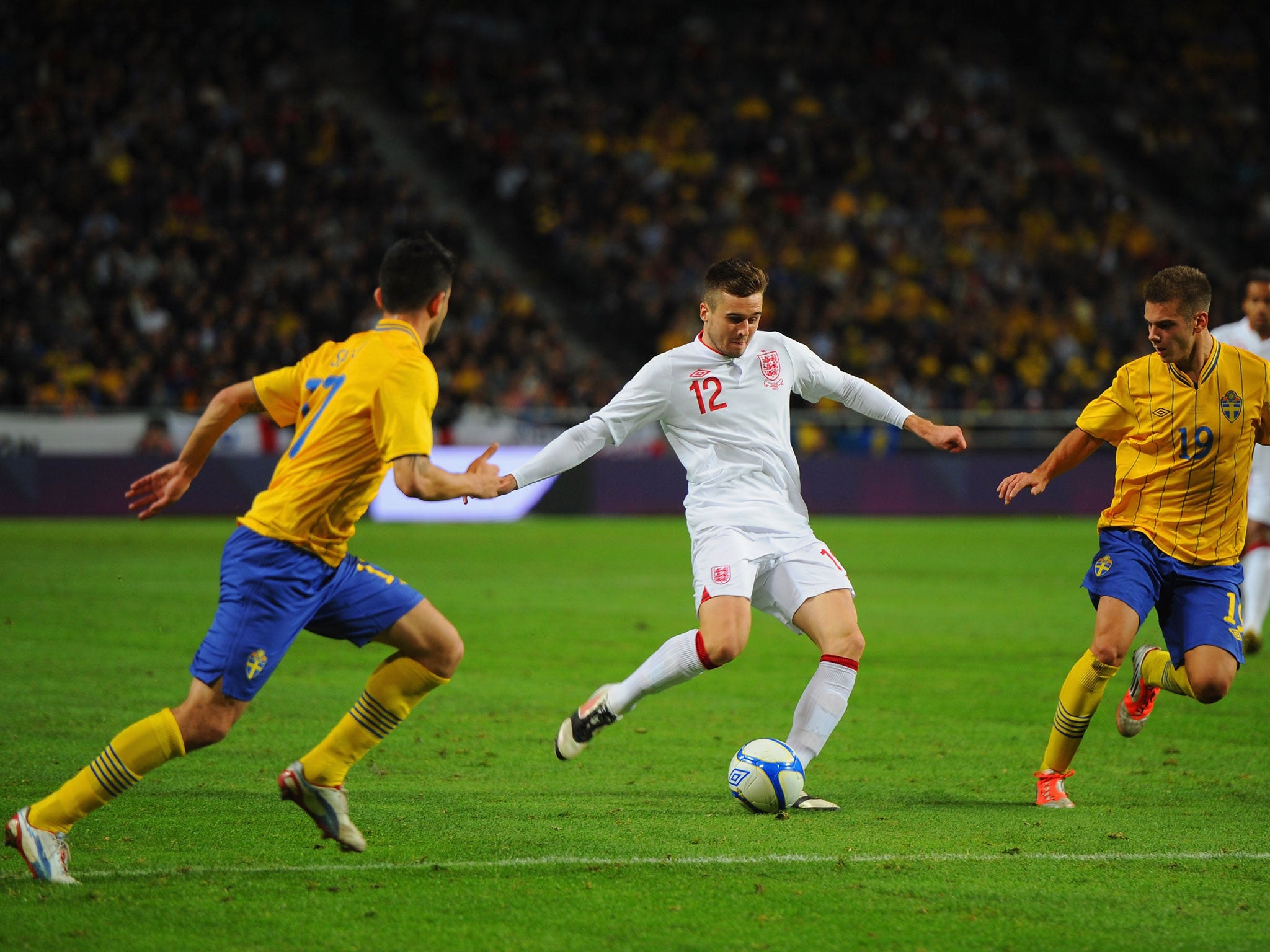 Carl Jenkinson made his debut for England in the international friendly against Sweden in November 2012