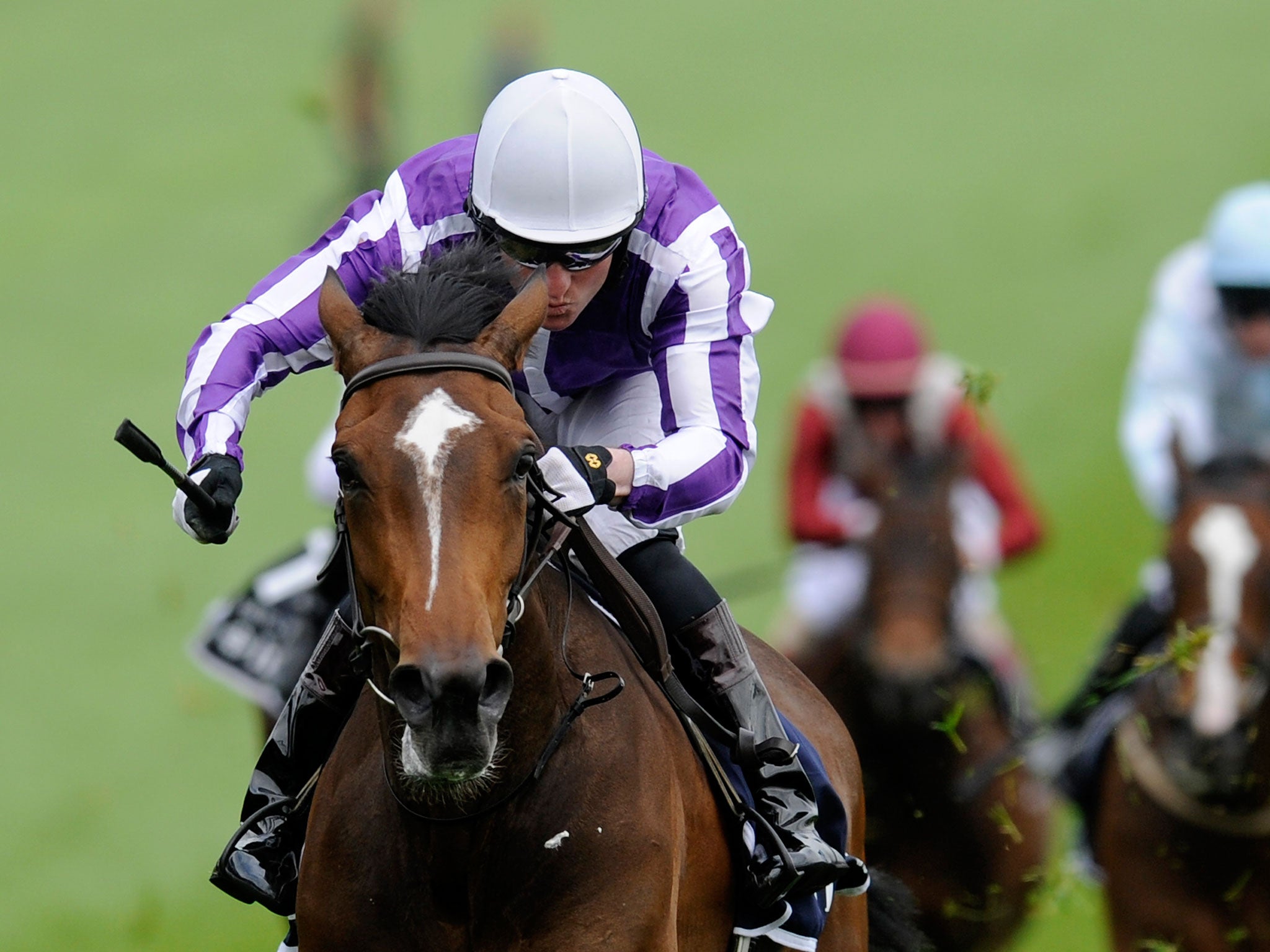 Seamie Heffernan riding Was to victory in the 2012 Investec Oaks