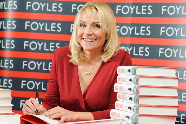 Helen Fielding signs copies of her latest Bridget Jones novel at Foyles in central London