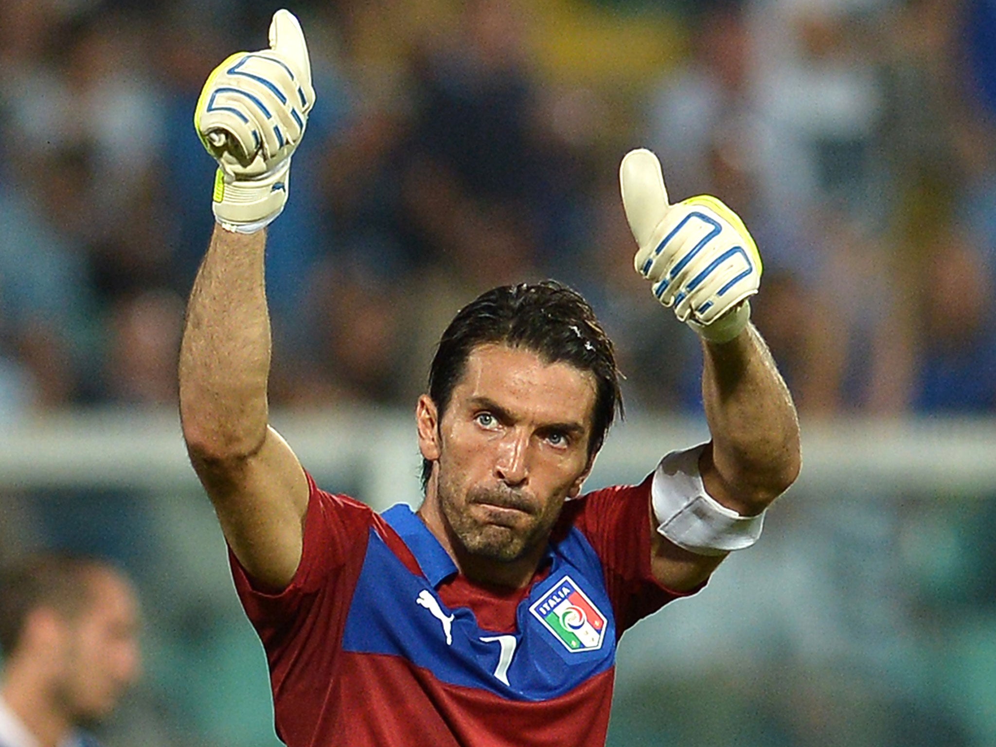 Gianluigi Buffon could become Italy's most capped player this evening
