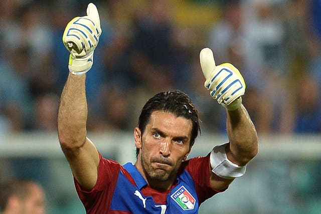 Gianluigi Buffon could become Italy's most capped player this evening