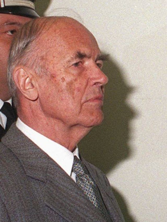Erich Priebke pictured in 1996