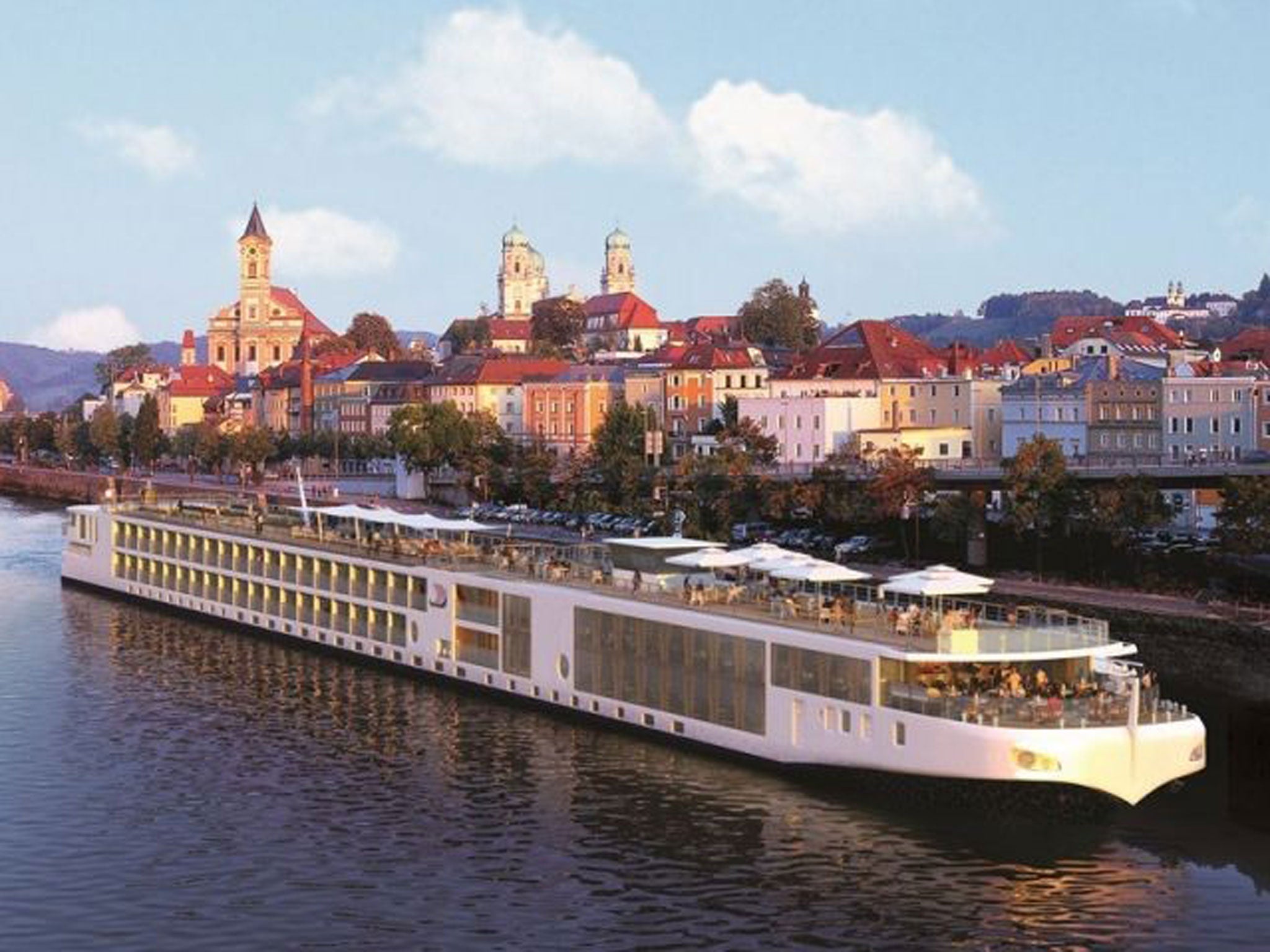 Ripple effect: A Viking River Cruises vessel on the Danube