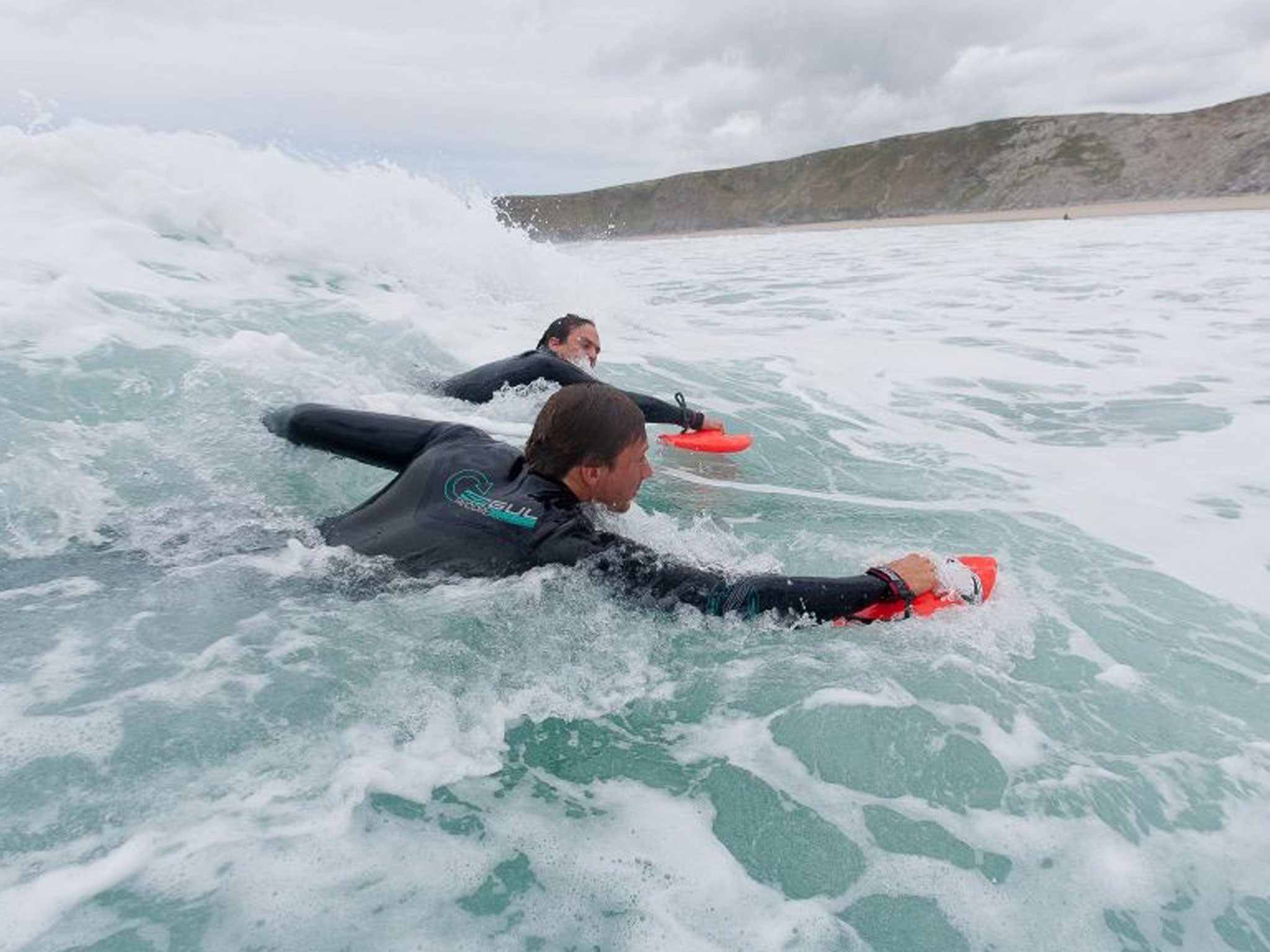 Make waves: Handplaning off the Cornish coast