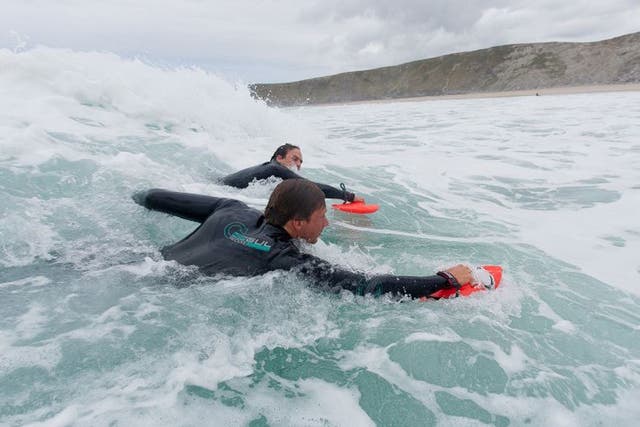 Make waves: Handplaning off the Cornish coast