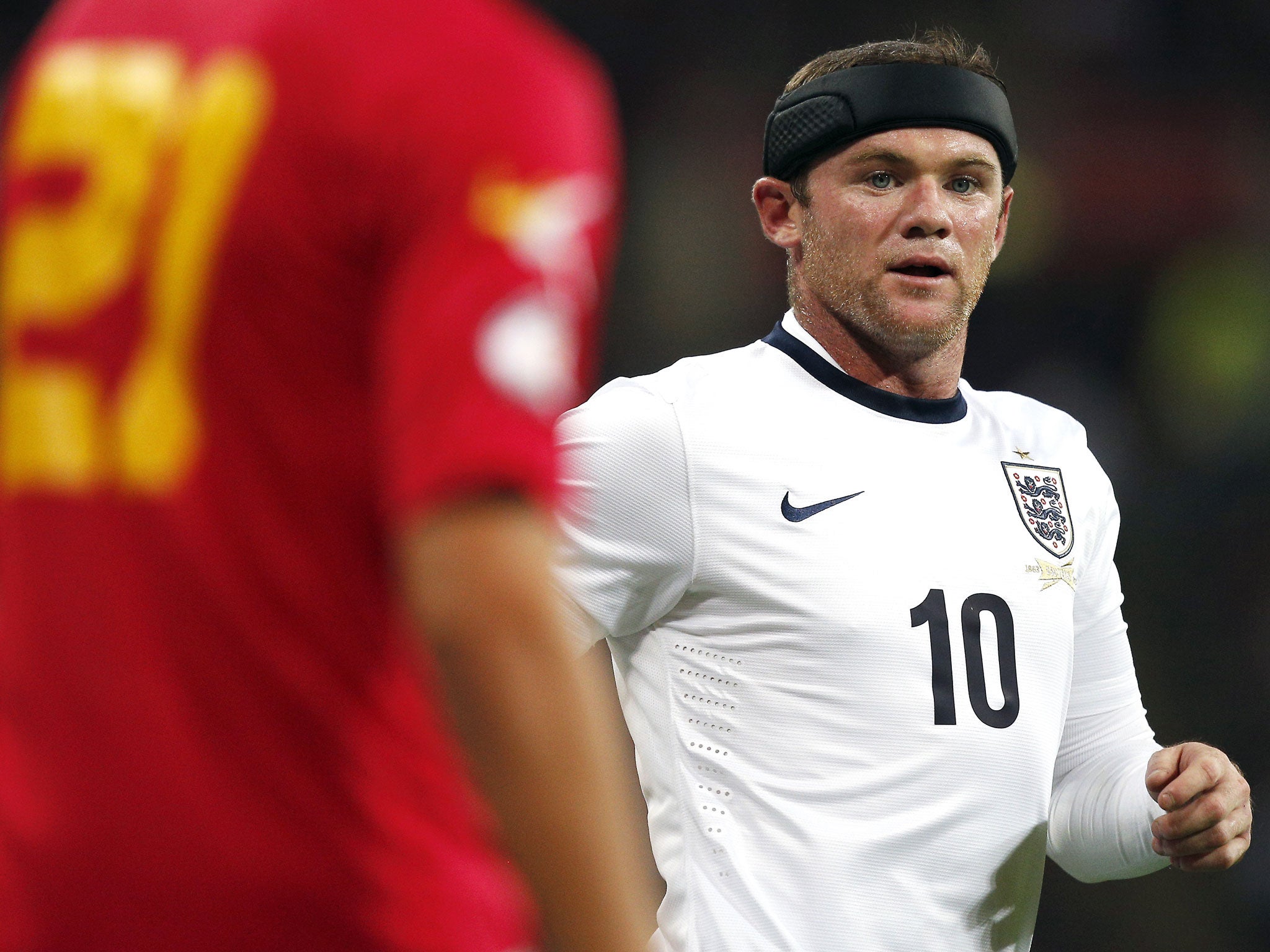 LONDON, ENGLAND - OCTOBER 11: England's Wayne Rooney is pictured during the World Cup 2014 Group H Qualifying football match between England and Montenegro at Wembley Stadium in north London