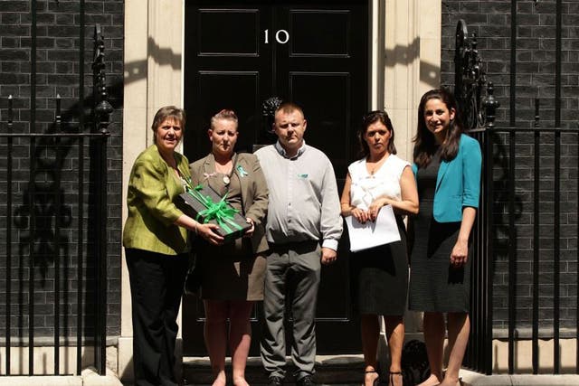 Luciana Berger (far right) was appointed Labour’s health spokeswoman last week