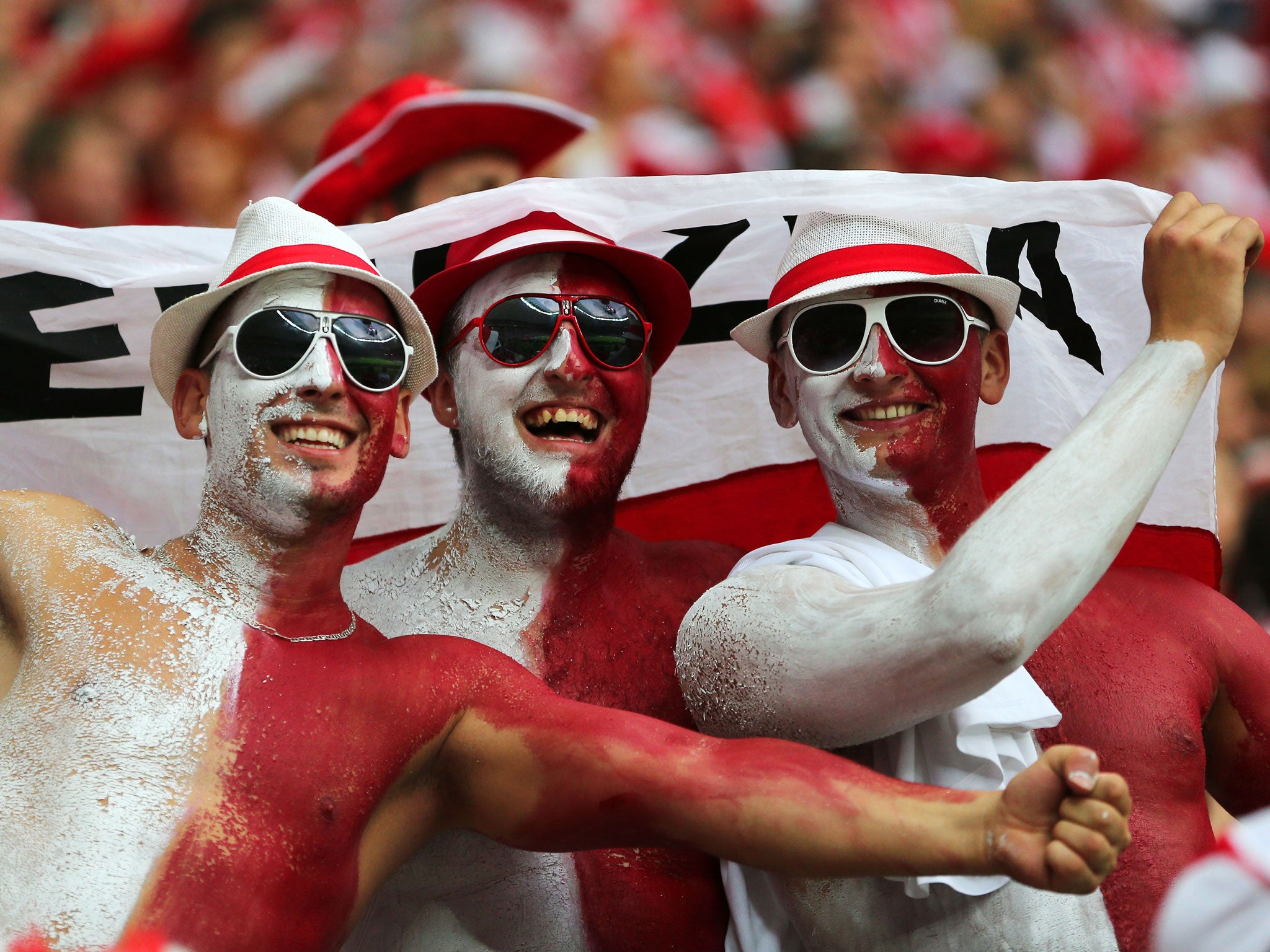 Polish fans will aim to paint the town red at Wembley