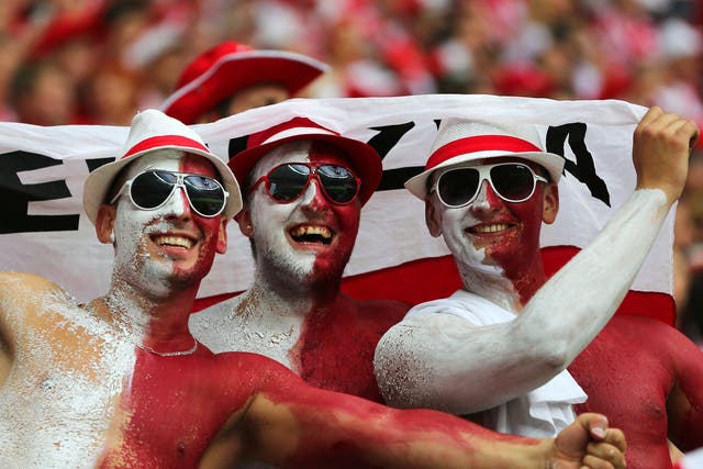 Polish fans will aim to paint the town red at Wembley 