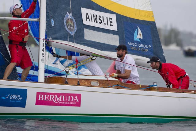 Ben AInslie (far right) and tactician Iain Percy, racing as Team BART, were pipped 2-3 in the final of the Argo Group Gold Cup grand prix as part of the Alpari World Match Racing Tour in Bermuda