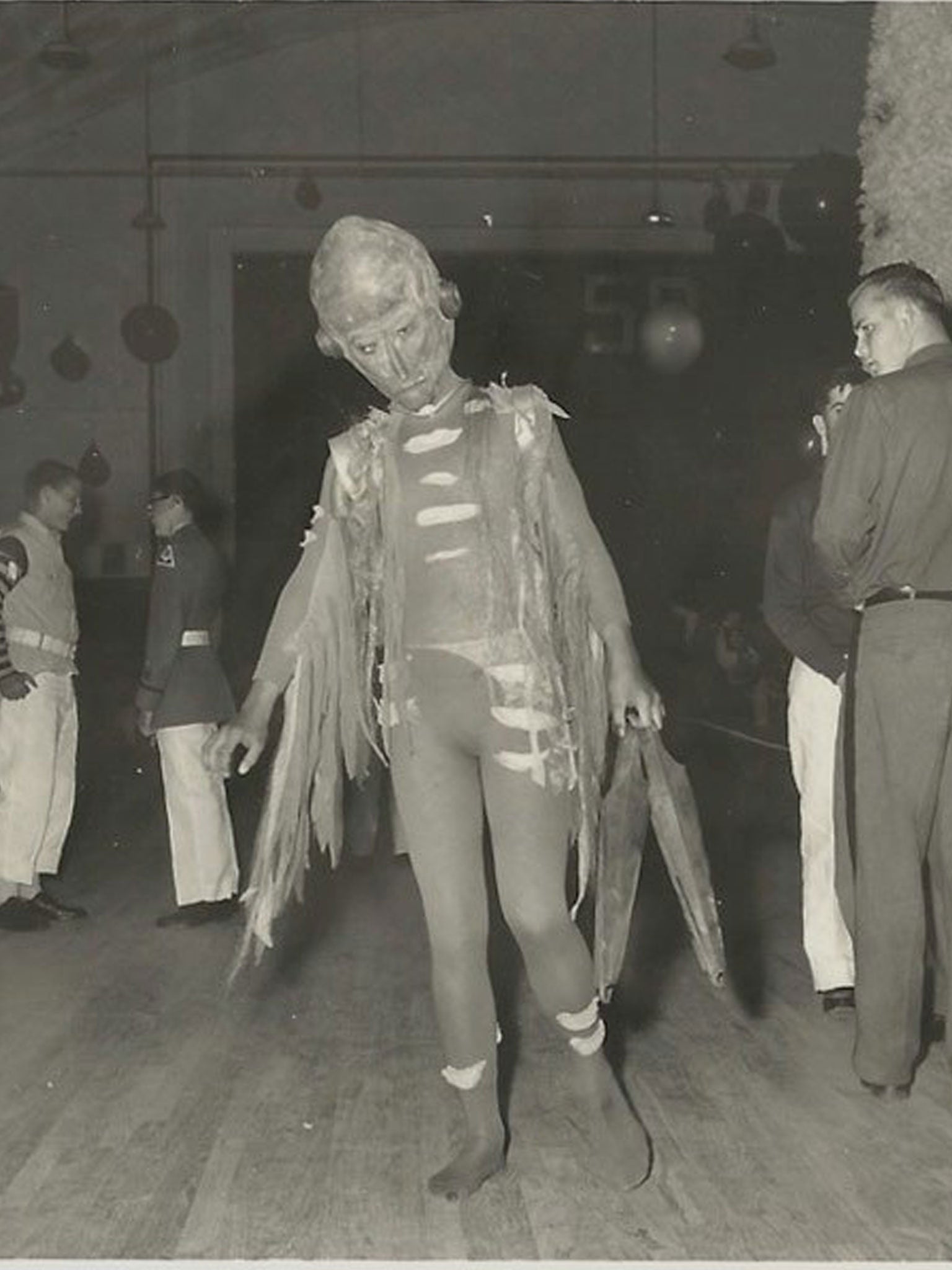 Alien: A rather disorientated time-travelling alien stumbles in from the year 2106.