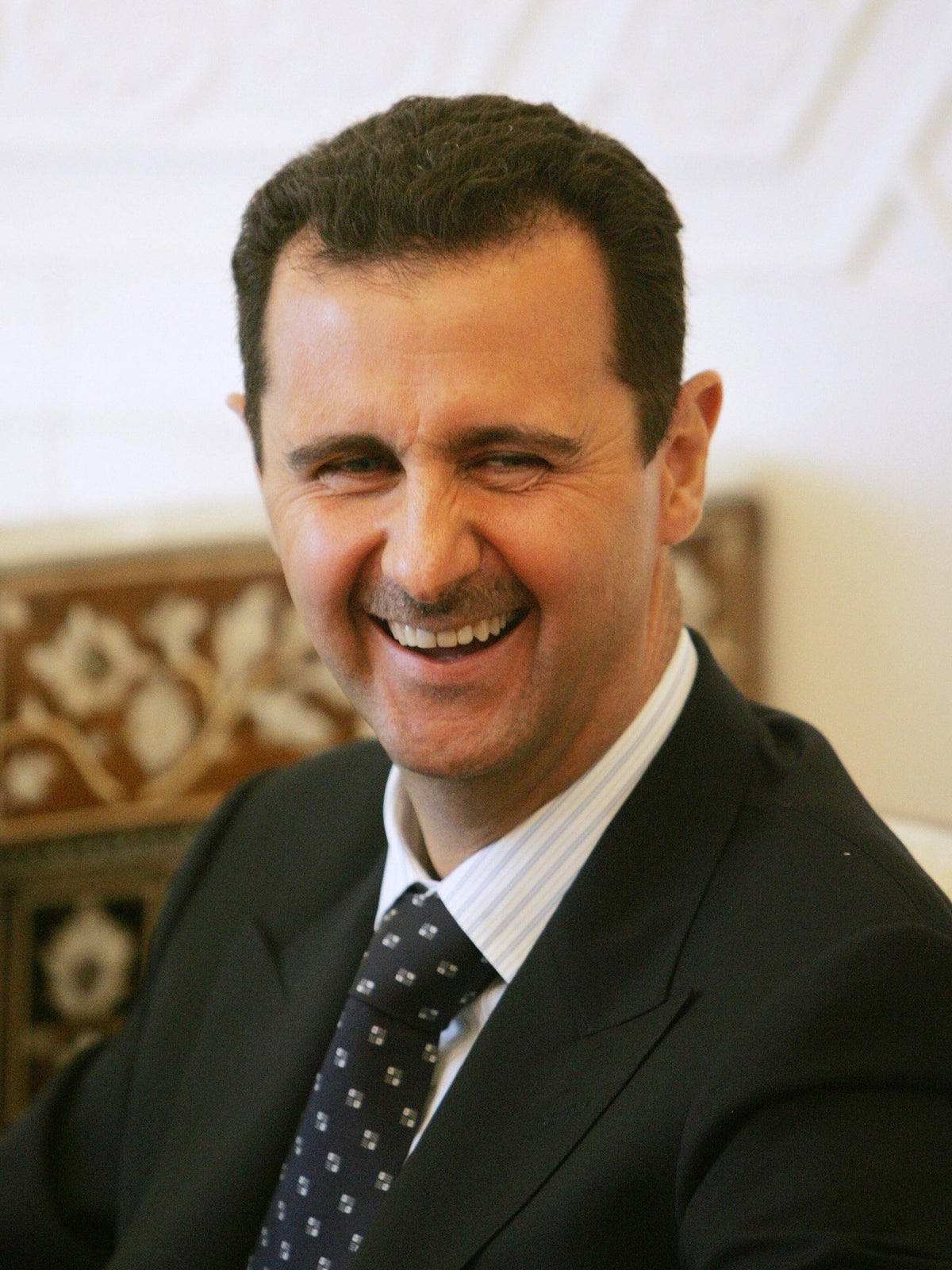 #74 - Main news thread - conflicts, terrorism, crisis from around the globe - Page 11 Bashar-assad-syria-laugh
