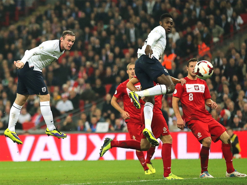 Wayne Rooney heads England into the lead