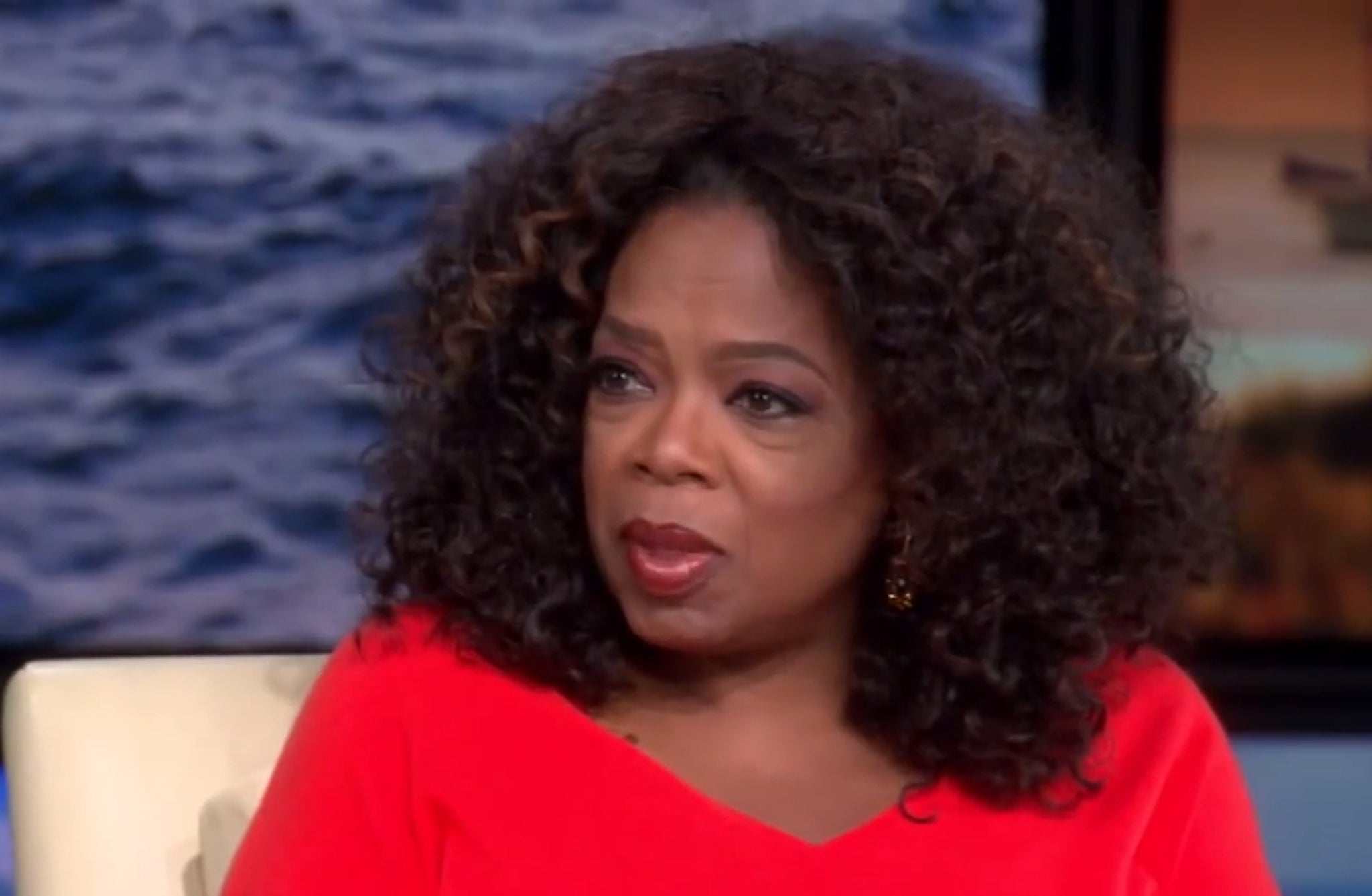 Oprah Winfrey speaking on her show Soul to Soul