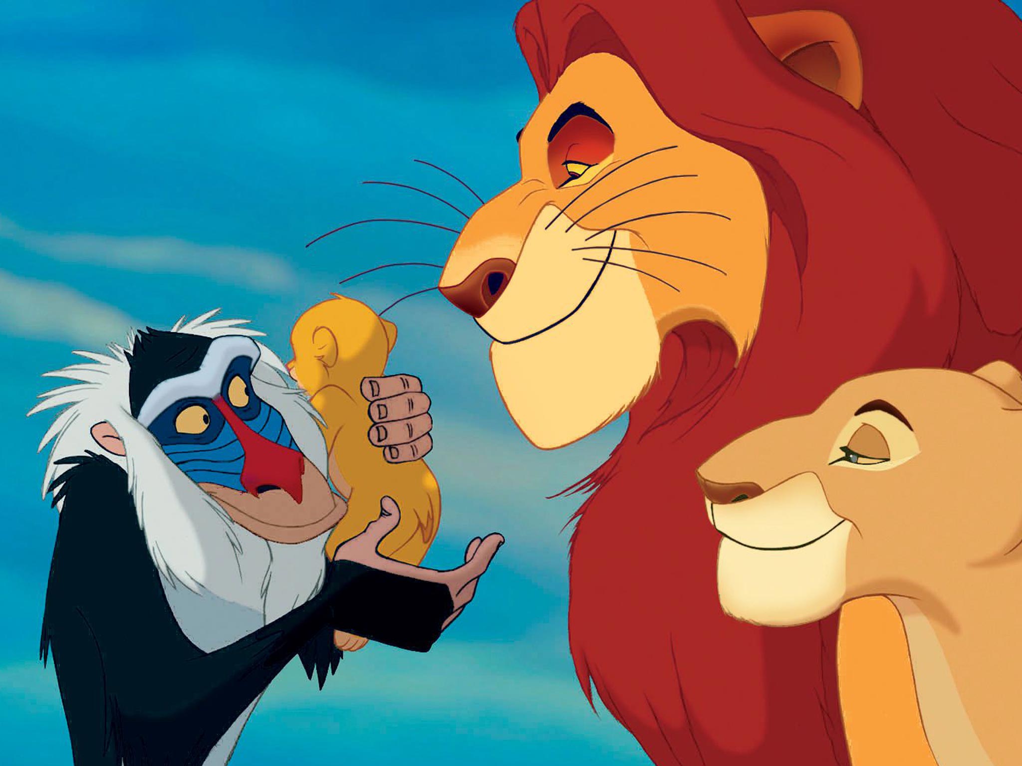 The circle of life, the moment before newborn cub Simba is shown to the rest of the kingdom in The Lion King