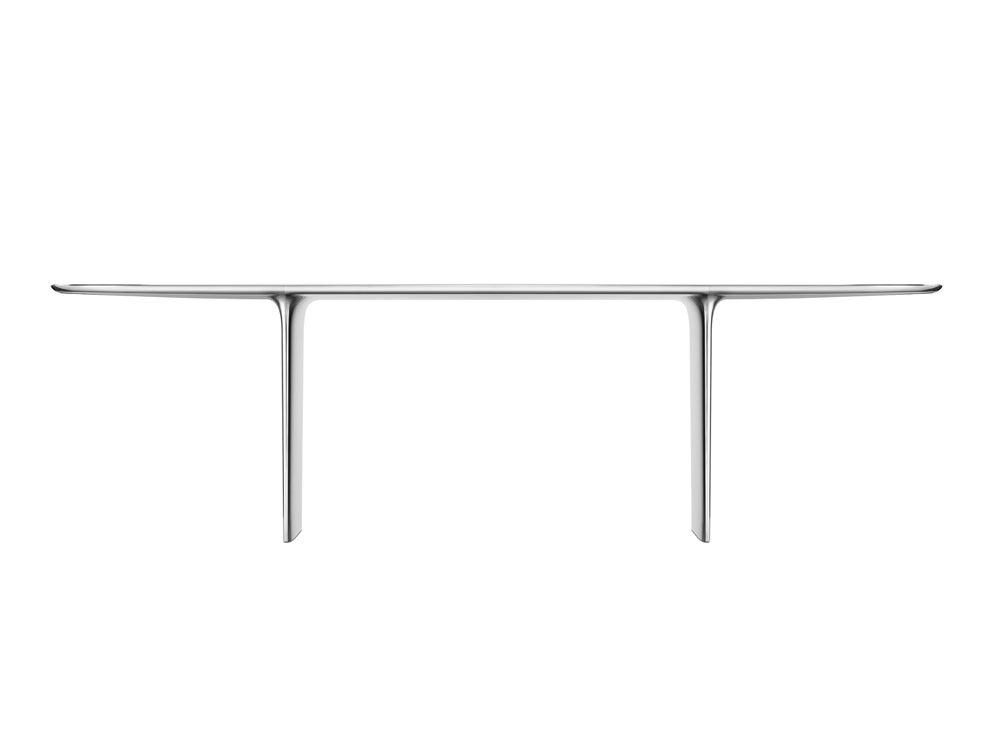 The desk, designed by Ive and Newson and constructed from machined aluminium, will be auctioned 2nd November.