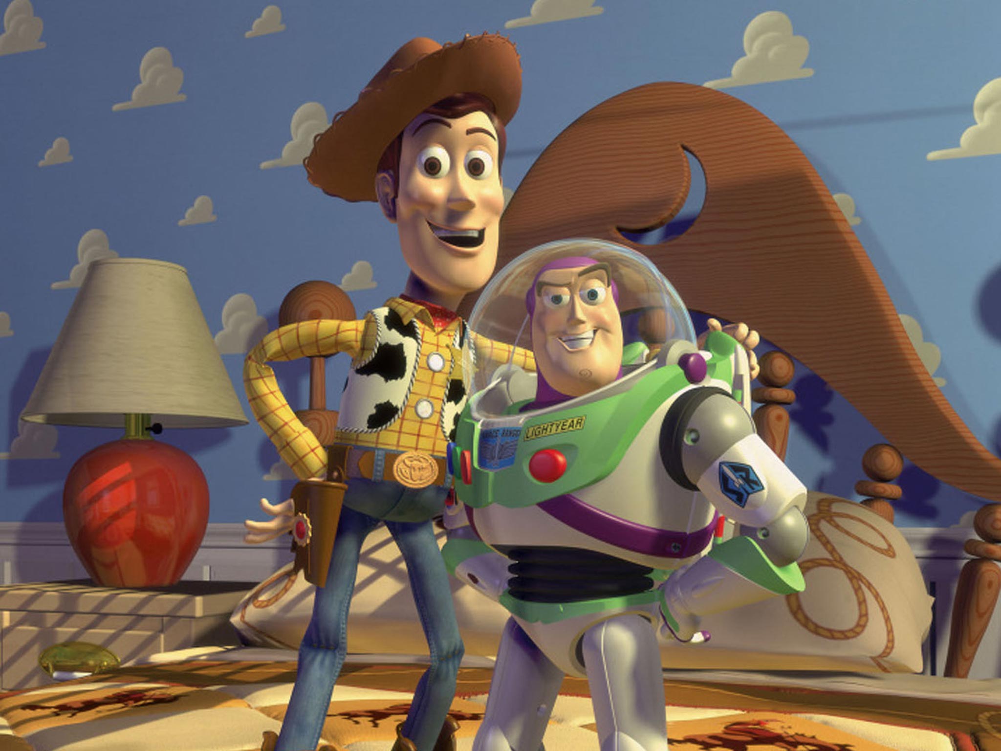 A still from Disney's first CGI film Toy Story in 1995