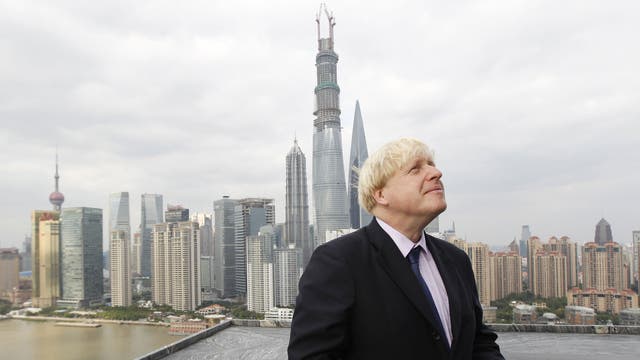 Boris Johnson on his visit to China this week