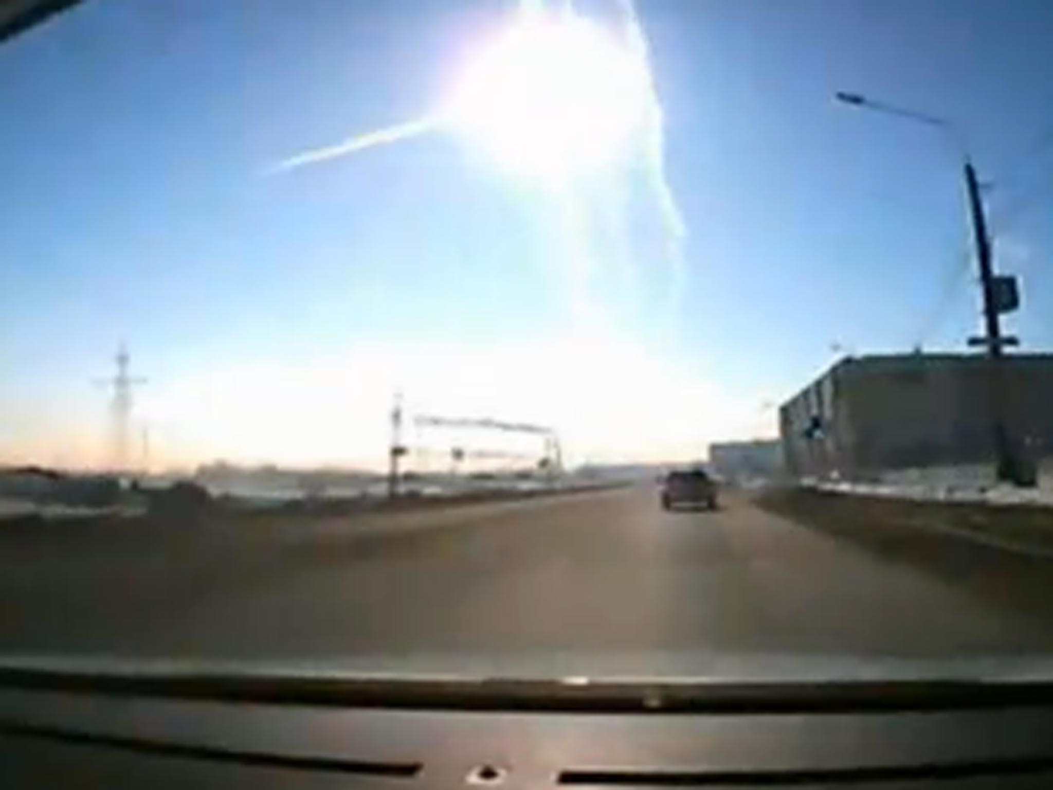 The meteor lit up the skies above the southern Urals in Russia back in February