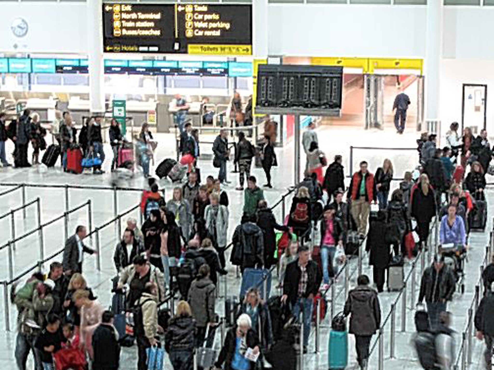 Uneasy situation: passengers stranded at Gatwick this week
