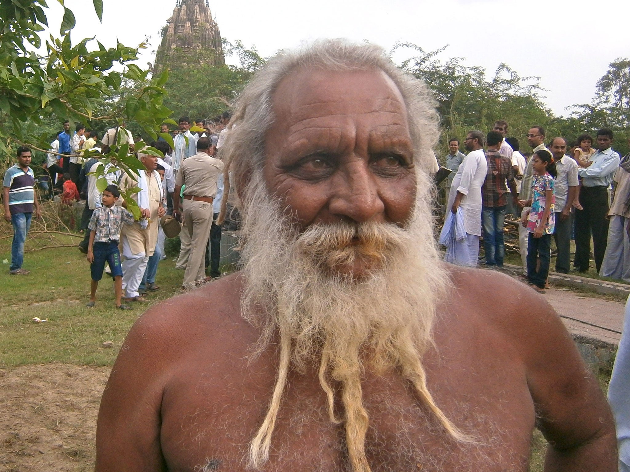 Swami Om spokesman for the local guru Swami Shobhan Sarkar