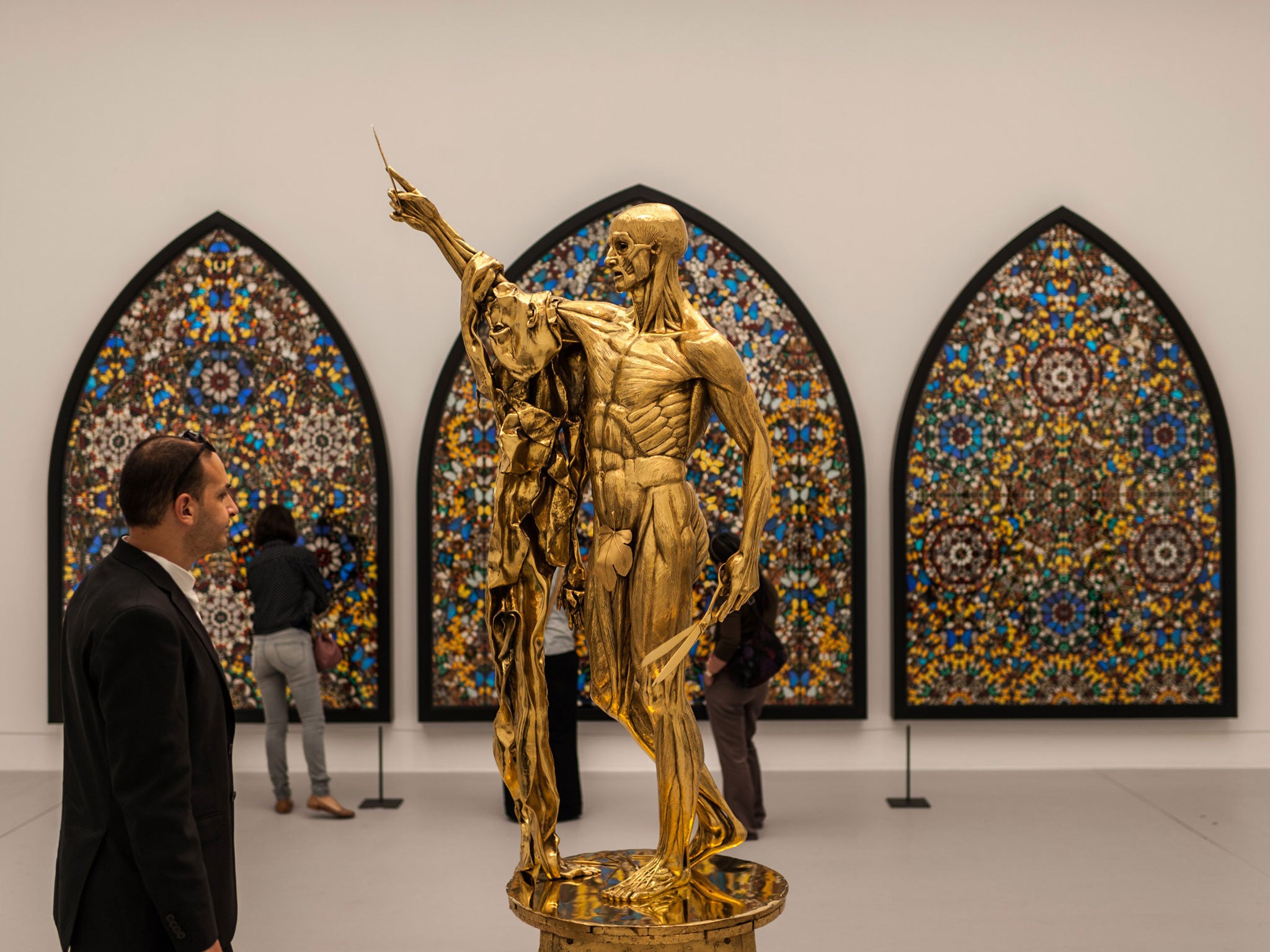 Damien Hirst's 'Saint Bartholomew, Exquisite Pain' has been altered to appease more conservative audiences