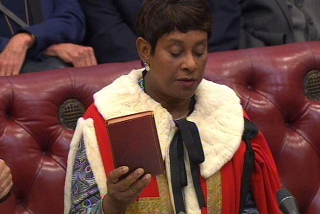 Baroness Lawrence of Clarendon said she had personal experience of officers not telling the truth