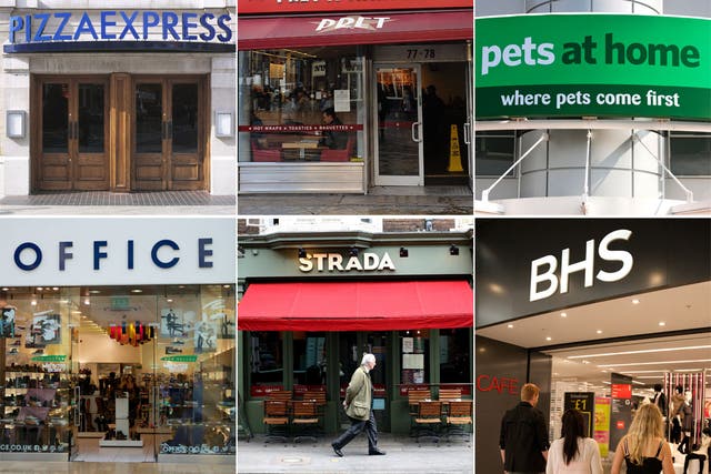 Just some of the high street chains involved in the Eurobonds scheme
