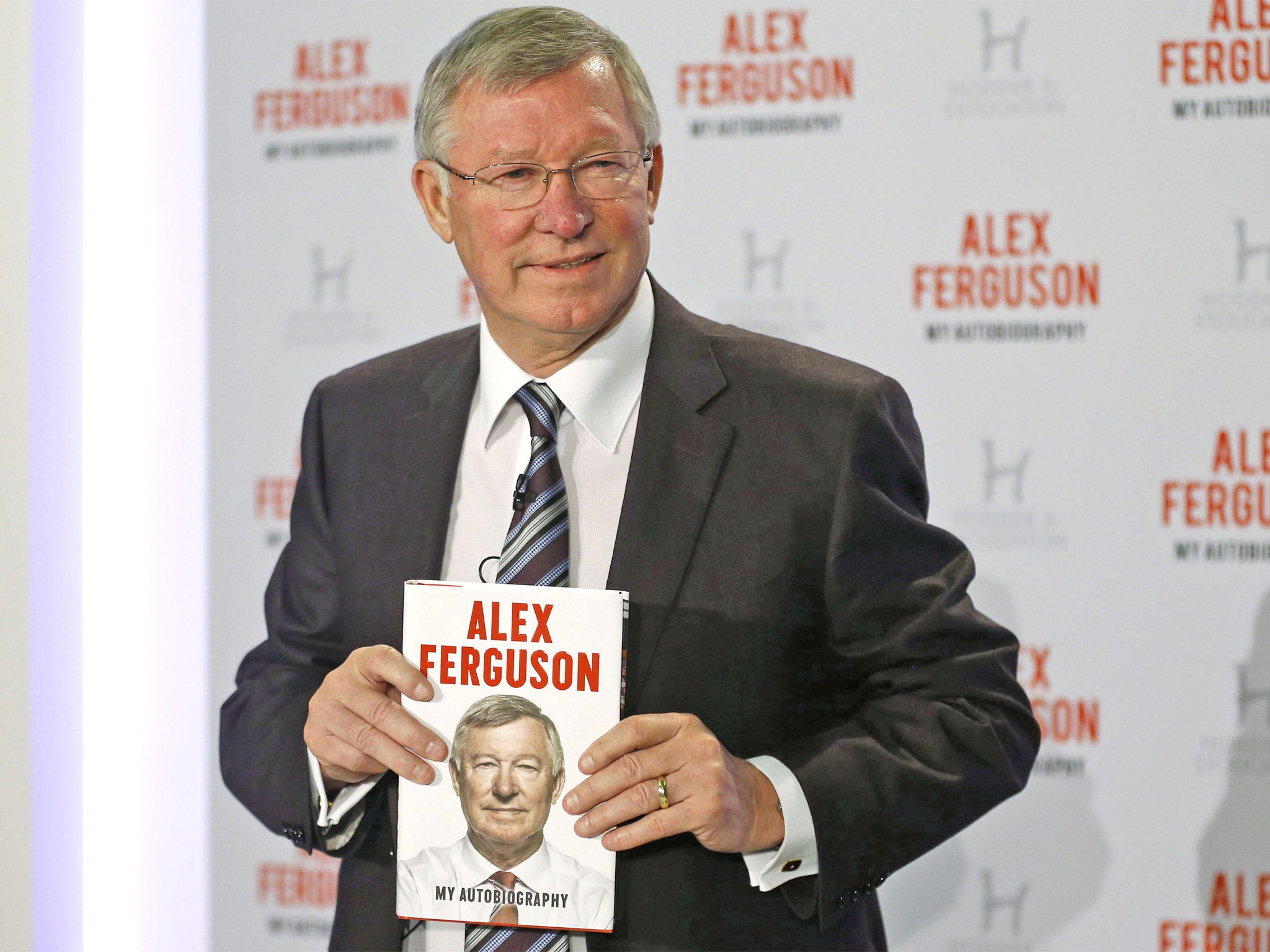 Sir Alex Ferguson during the launch of his autobiography in London