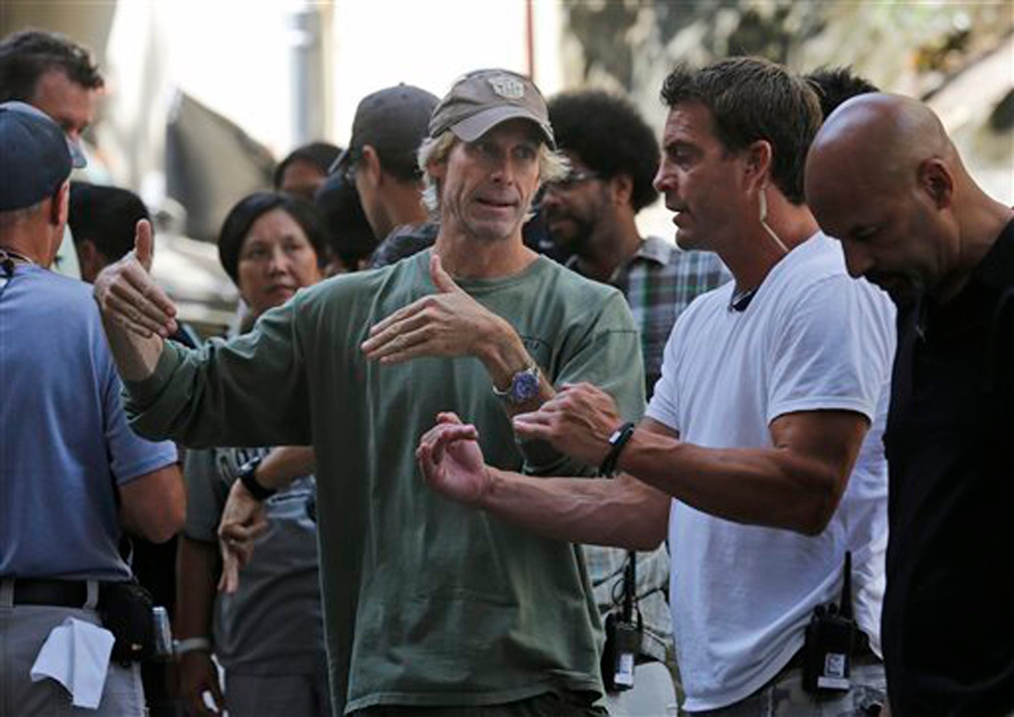 Director Michael Bay on the Transformers 4 film set in Hong Kong