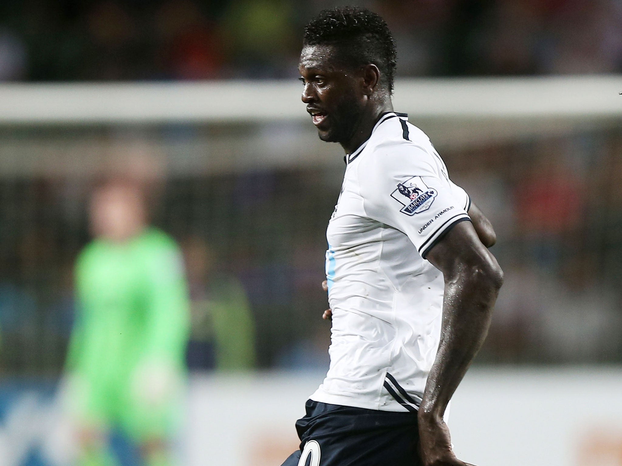Emmanuel Adebayor is in the Tottenham squad to face Sheriff on Thursday