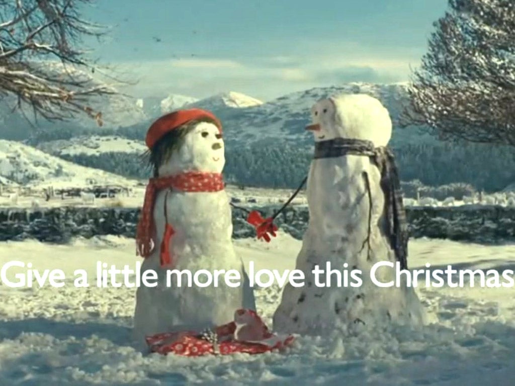 Last year's John Lewis ad. With its deployment of sentimentality, the department store has set the standard over recent Christmases