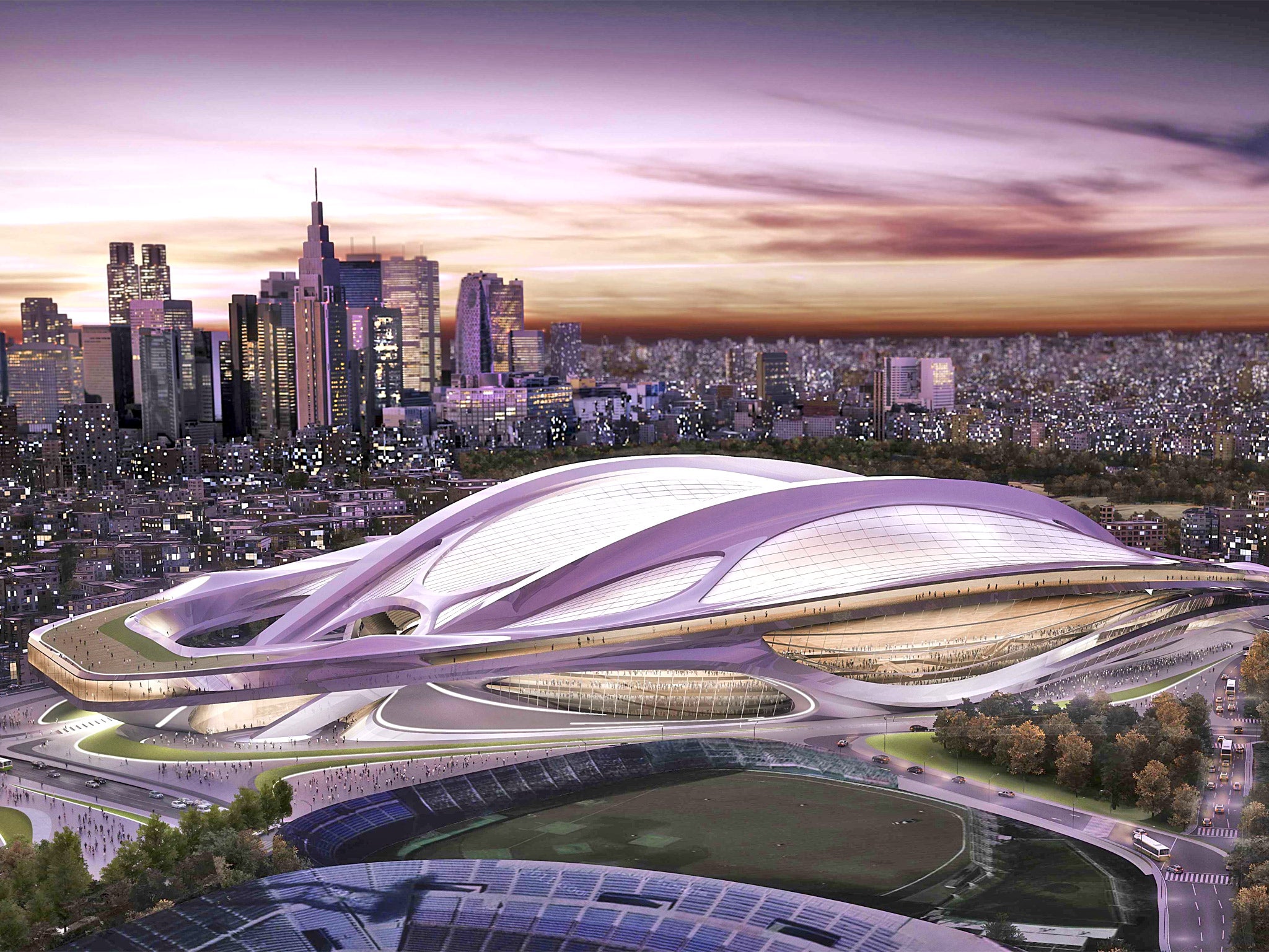 Zaha Hadid's design for the new National Stadium in Tokyo