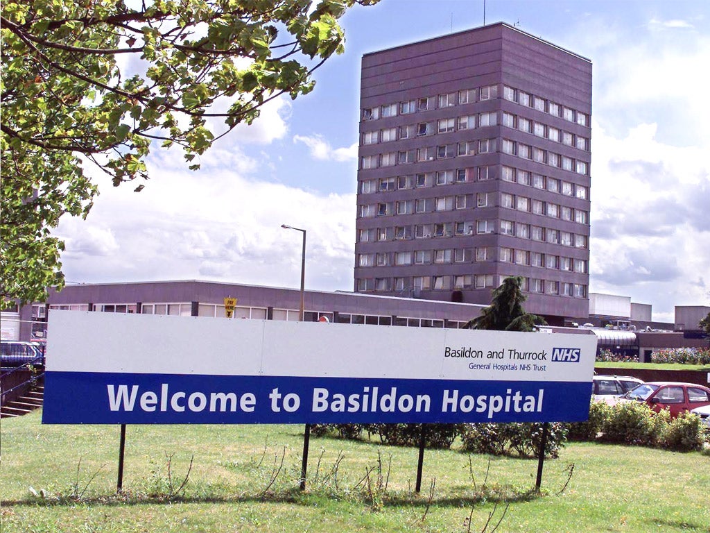 Basildon Hospital in Essex