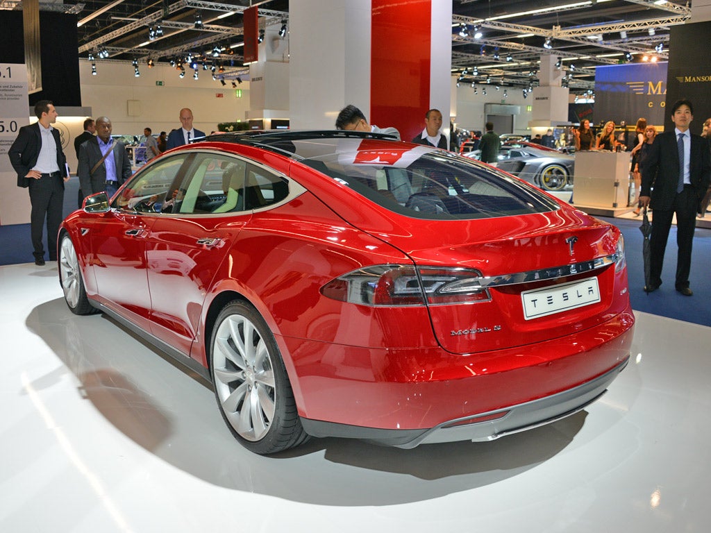 The Model S is expected to be available in the UK from March 2014