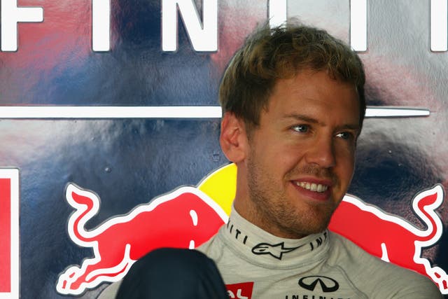 Sebastian Vettel finished top of the practice timesheets for the Indian Grand Prix
